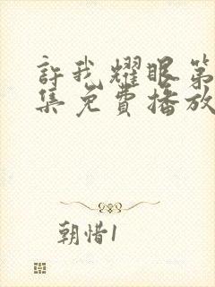 许我耀眼第10集免费播放