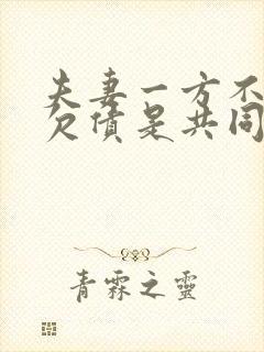 夫妻一方不知情欠债是共同