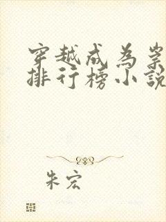 穿越成为崇祯的排行榜小说