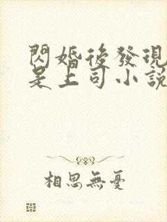 闪婚后发现老公是上司小说免费阅读全文