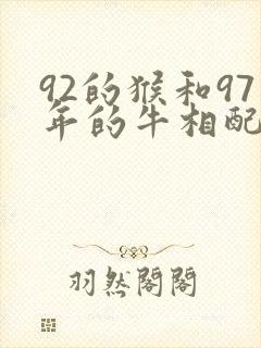 92的猴和97年的牛相配吗