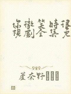 你微笑时很美电视剧全集免费下载