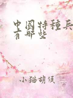 中国特种兵部队有哪些