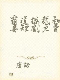 霸道总裁和小娇妻短剧免费观看全集