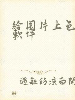 给图片上色赚钱软件