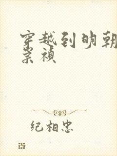 穿越到明朝成为崇祯