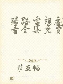 归路电视剧在线看全集免费高清