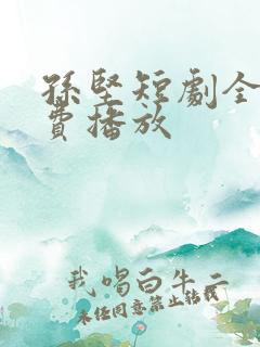 孙坚短剧全集免费播放