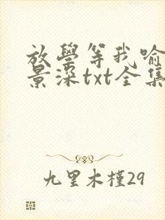 放学等我喻繁陈景深txt全集小说