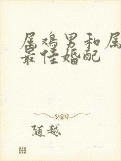 属鸡男和属猪女最佳婚配