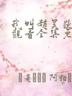 我叫赵吴狄在线观看全集免费播放