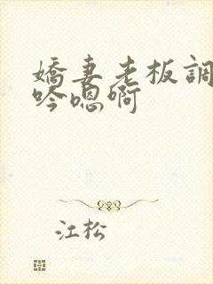 娇妻老板调教呻吟嗯啊