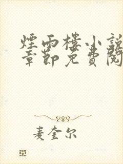 烟雨楼小说最新章节免费阅读无弹窗