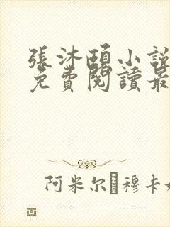 张沐颐小说全文免费阅读最新章节