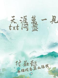 天涯万一见温柔txt网盘