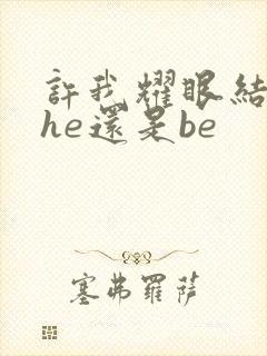 许我耀眼结局是he还是be