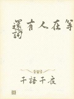 还有人在等你歌词