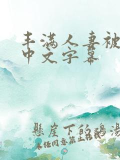 丰满人妻被中出中文字幕