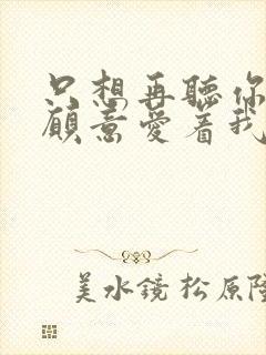 只想再听你说你愿意爱着我是什么歌