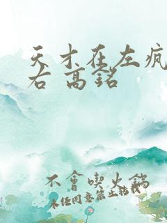 天才在左疯子在右 高铭