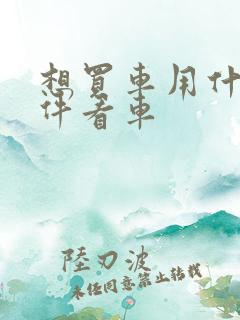 想买车用什么软件看车