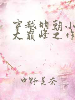 穿越明朝小说十大巅峰之作