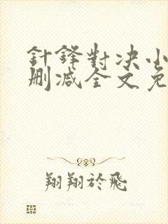 针锋对决小说无删减全文免费阅读完整版