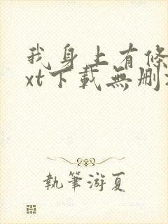 我身上有条龙txt下载无删减