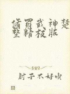 修罗武神楚枫完整精校版