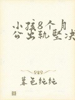 小孩8个月 老公出轨坚决要离婚怎么办