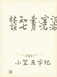 林知意,宫沉小说七月沉沦