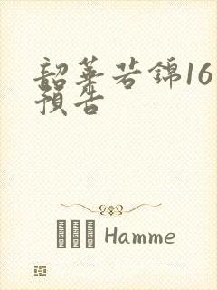 韶华若锦16集预告