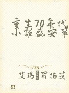 重生70年代的小说盛安宁免费