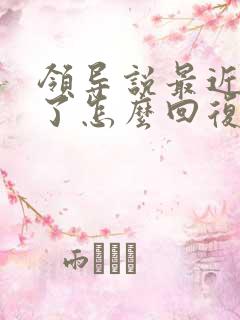 领导说最近辛苦了怎么回复显得高情商