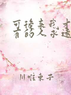 可后来我才明白有的人永远也回不来是什么歌