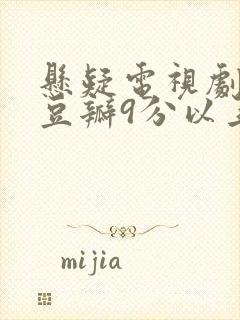 悬疑电视剧推荐豆瓣9分以上