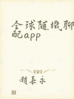 全球随机聊天匹配app