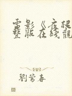 电影《夜爬》完整版在线观看