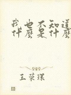 我也不知道爱你什么是什么歌