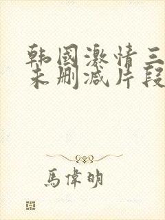 韩国激情三小时未删减片段