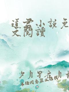 道君小说免费全文阅读