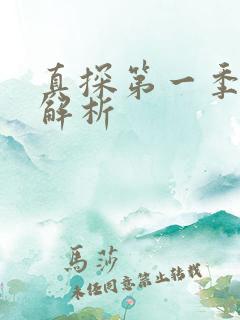 真探第一季分集解析