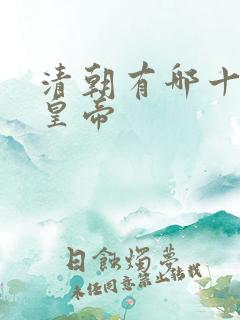 清朝有哪十二位皇帝