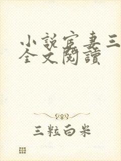 小说宦妻三部曲全文阅读