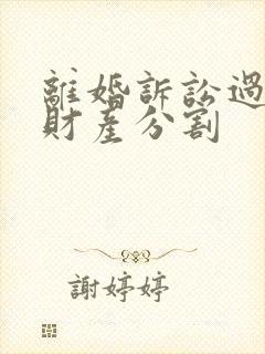 离婚诉讼过错方财产分割