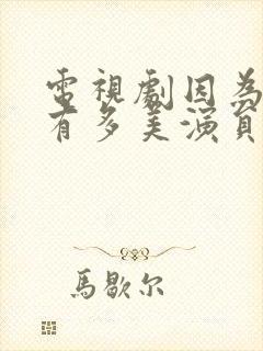 电视剧因为爱情有多美演员表