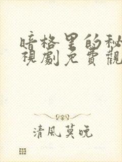 暗格里的秘密电视剧免费观看20集