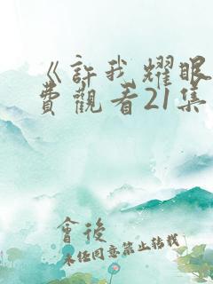 《许我耀眼》免费观看21集电视剧