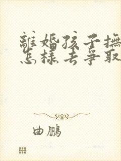 离婚孩子抚养权怎样去争取