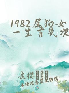 1982属狗女一生有几次婚姻